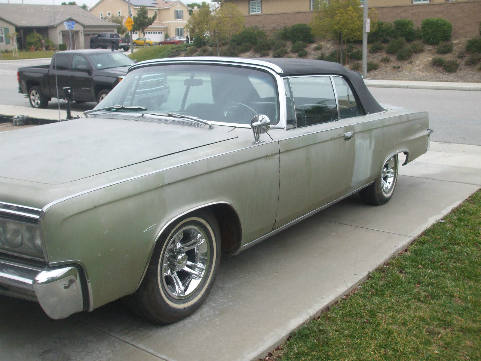 1966 SILVER GREEN Chrysler Imperial Convertible