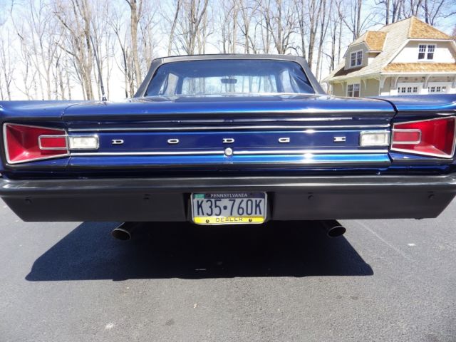 1966 Blue Dodge Coronet Convertible