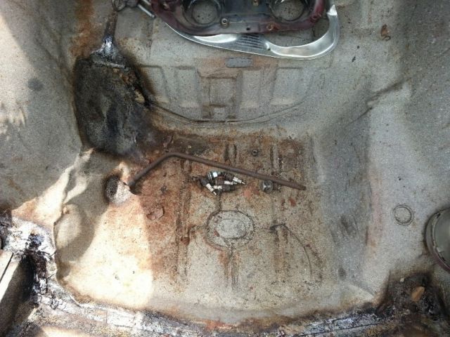 1966 Maroon Chevrolet Corvair Convertible