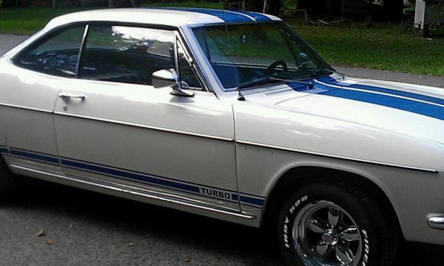 1965 White/Blue Racing Stripes Chevrolet Corvair Coupe