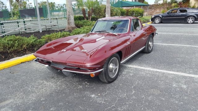 1966 Milano maroon Chevrolet Corvette Coupe