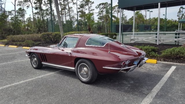 1966 Milano maroon Chevrolet Corvette Coupe