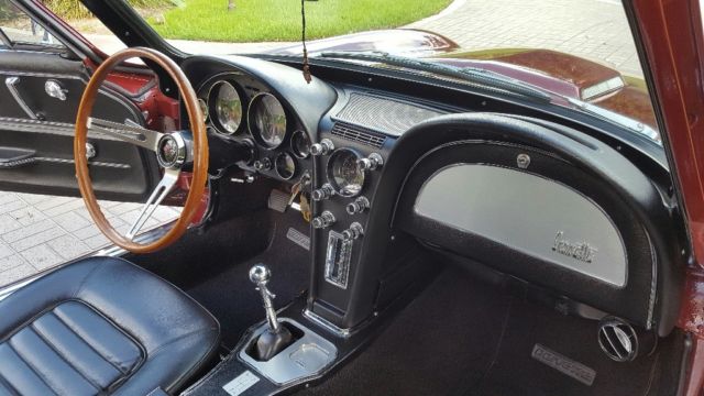 1966 Milano maroon Chevrolet Corvette Coupe