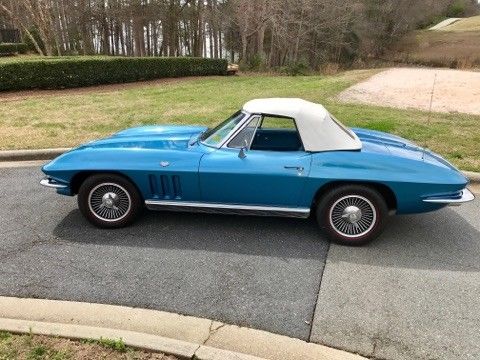 1966 Blue Chevrolet Corvette Convertible