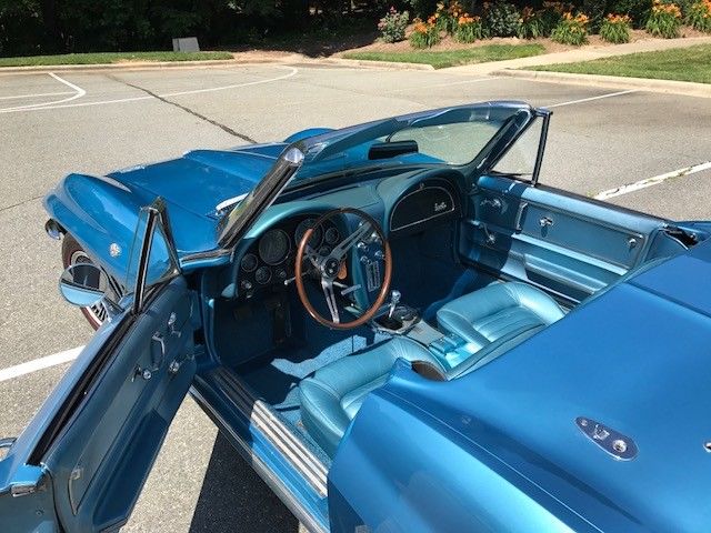 1966 Blue Chevrolet Corvette Convertible
