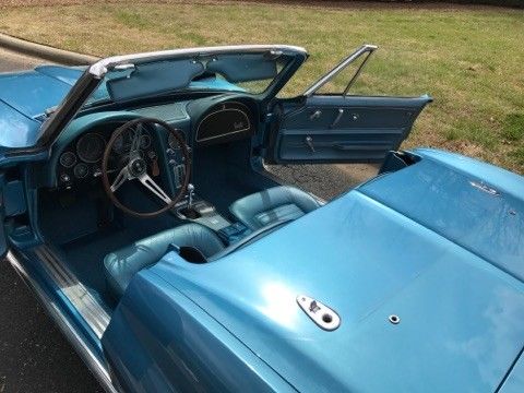 1966 Blue Chevrolet Corvette Convertible