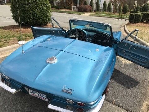1966 Blue Chevrolet Corvette Convertible