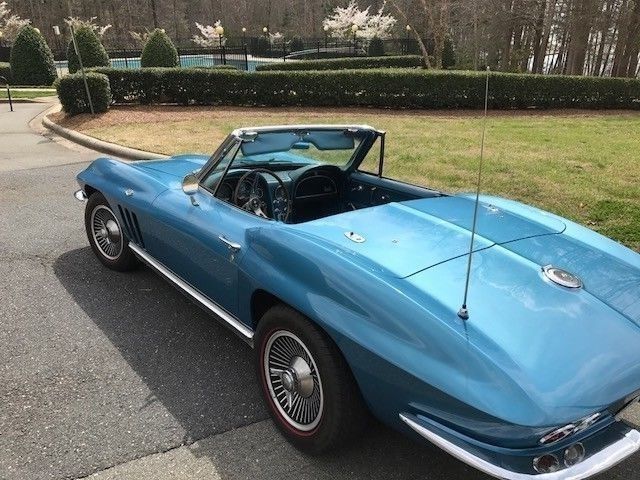 1966 Blue Chevrolet Corvette Convertible