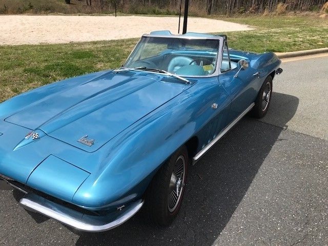 1966 Blue Chevrolet Corvette Convertible