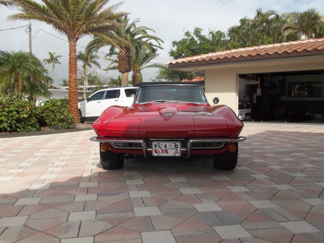 1966 Red Chevrolet Corvette Convertible