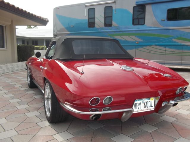 1966 Red Chevrolet Corvette Convertible