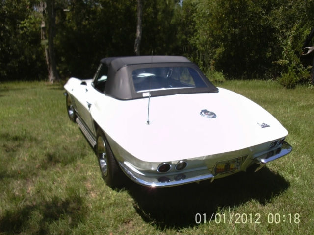 1966 white Chevrolet Corvette Convertible