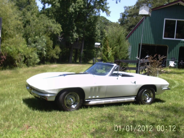 1966 white Chevrolet Corvette Convertible