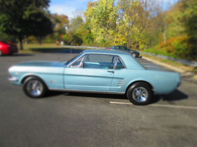 1966 Light Blue Ford Mustang Coupe