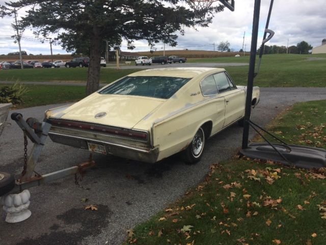 1966 Yellow Dodge Charger Fastback