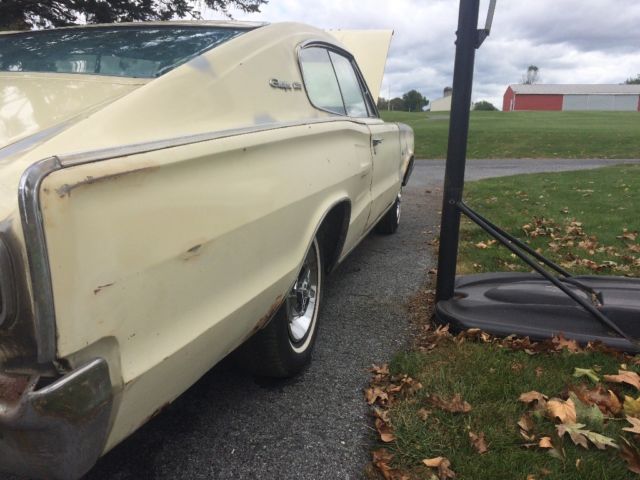 1966 Yellow Dodge Charger Fastback