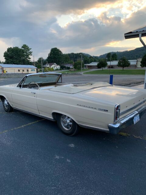 1966 Tan Ford Fairlane Convertible