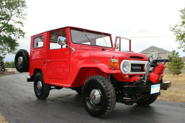 1966 Red Toyota Land Cruiser
