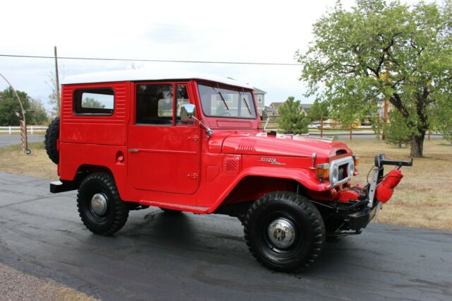1966 Red Toyota Land Cruiser