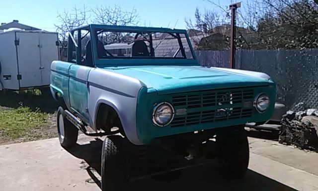 1966 Teal Ford Bronco tub