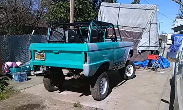 1966 Teal Ford Bronco tub