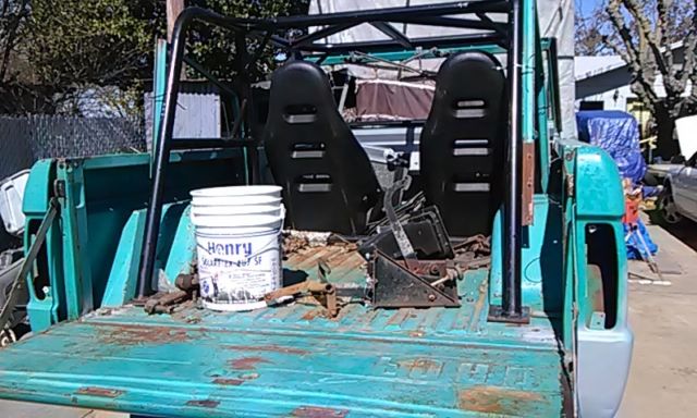 1966 Teal Ford Bronco tub