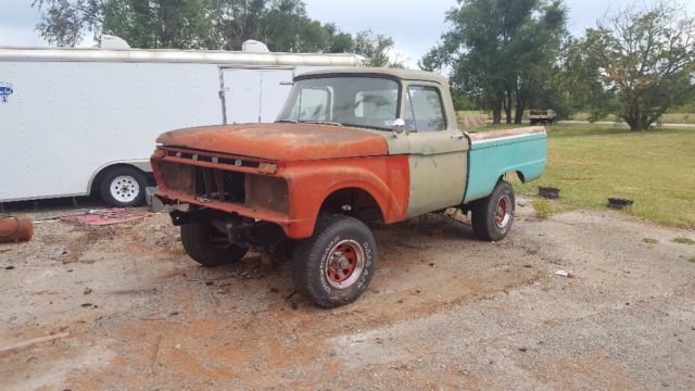 1966 Red Ford F-100