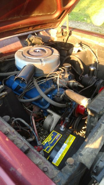 1966 Maroon Ford Fairlane 2 door