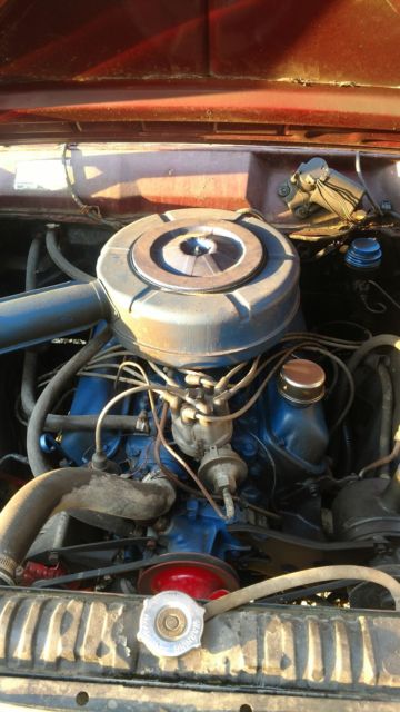 1966 Maroon Ford Fairlane 2 door