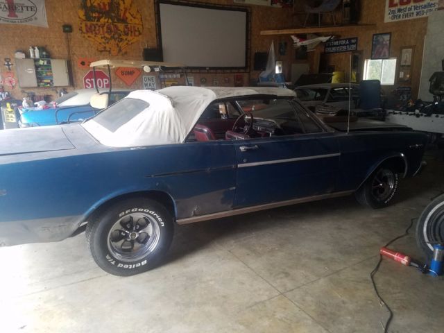 1966 Blue Ford Galaxie Convertible