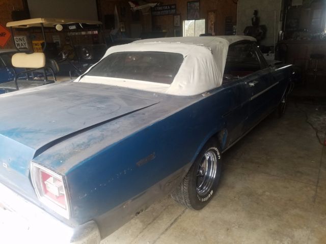 1966 Blue Ford Galaxie Convertible