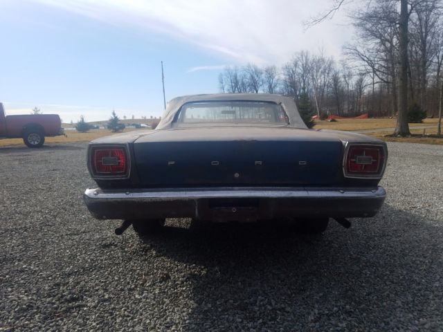 1966 Blue Ford Galaxie Convertible