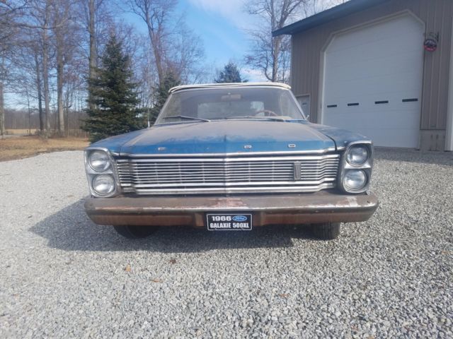1966 Blue Ford Galaxie Convertible