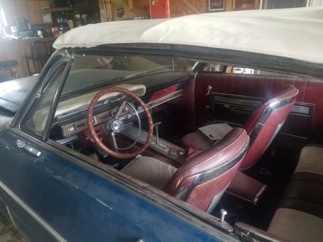 1966 Blue Ford Galaxie Convertible