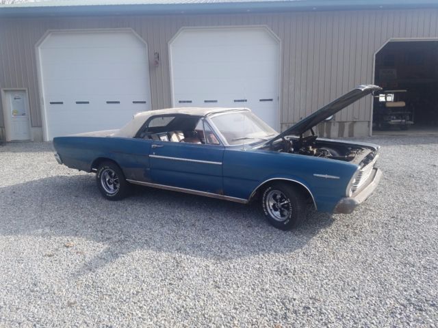 1966 Blue Ford Galaxie Convertible