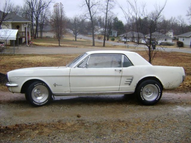 1966 White Ford Mustang Coupe
