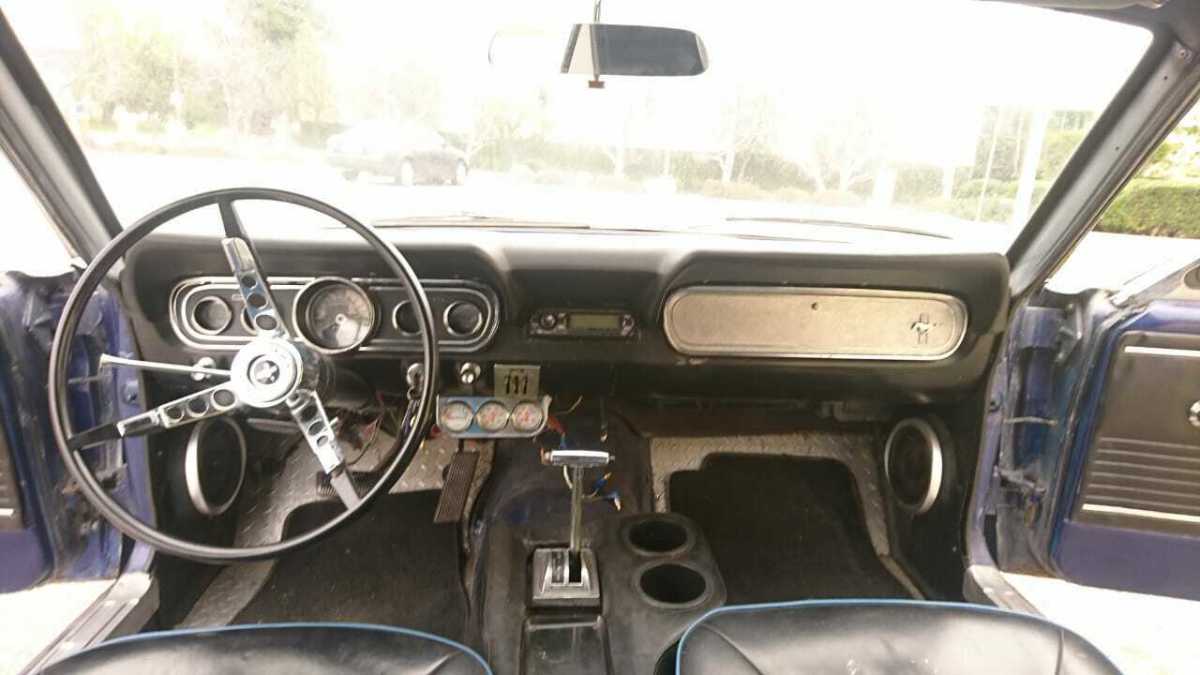 1966 Blue Ford Mustang