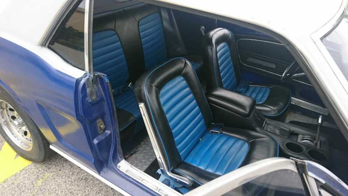 1966 Blue Ford Mustang