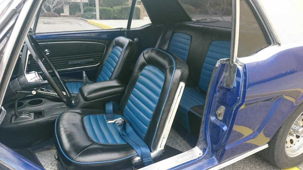 1966 Blue Ford Mustang