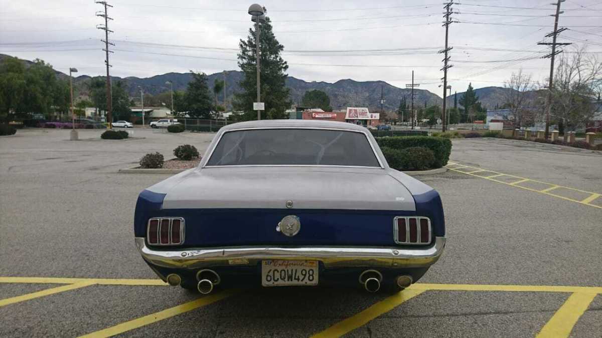 1966 Blue Ford Mustang
