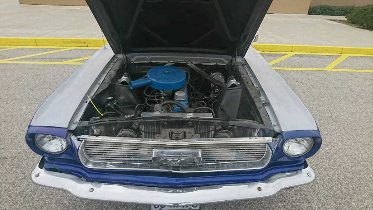 1966 Blue Ford Mustang