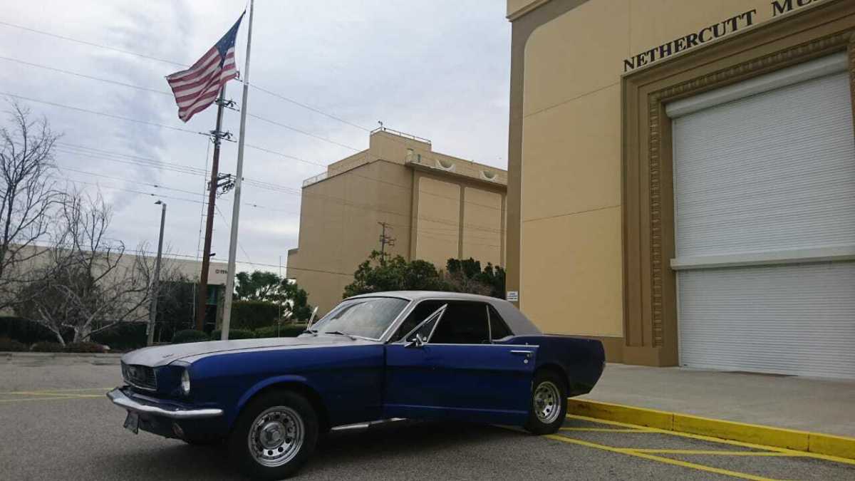1966 Blue Ford Mustang