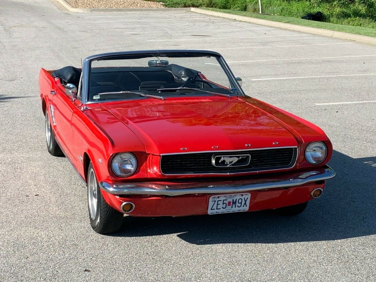 1966 Yellow Ford Mustang Convertible