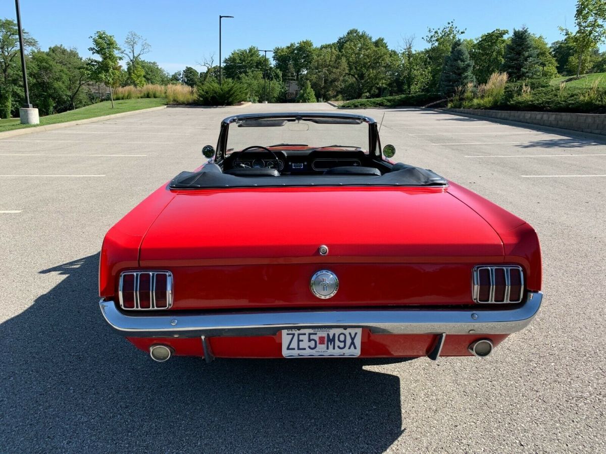 1966 Yellow Ford Mustang Convertible