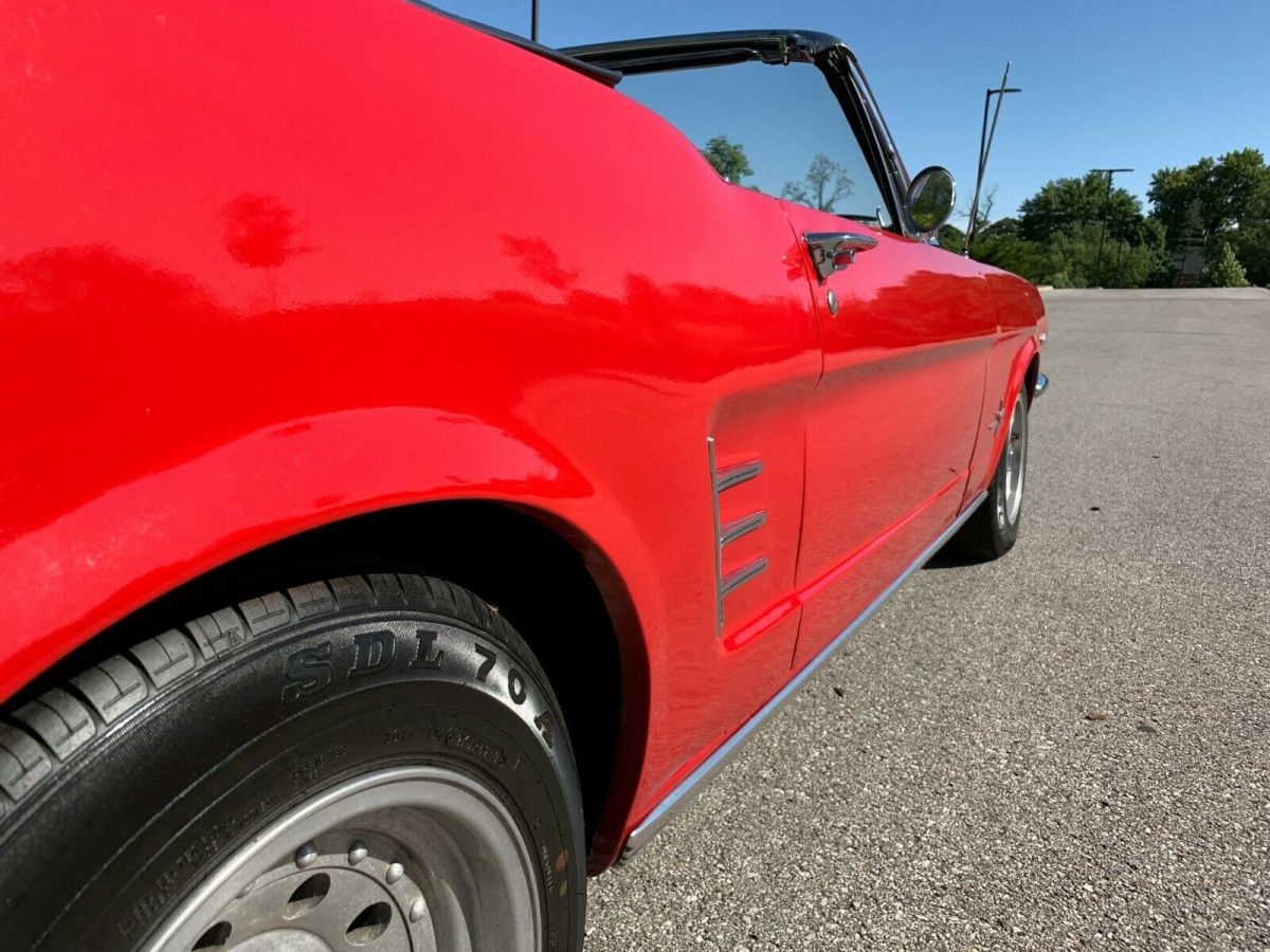 1966 Yellow Ford Mustang Convertible