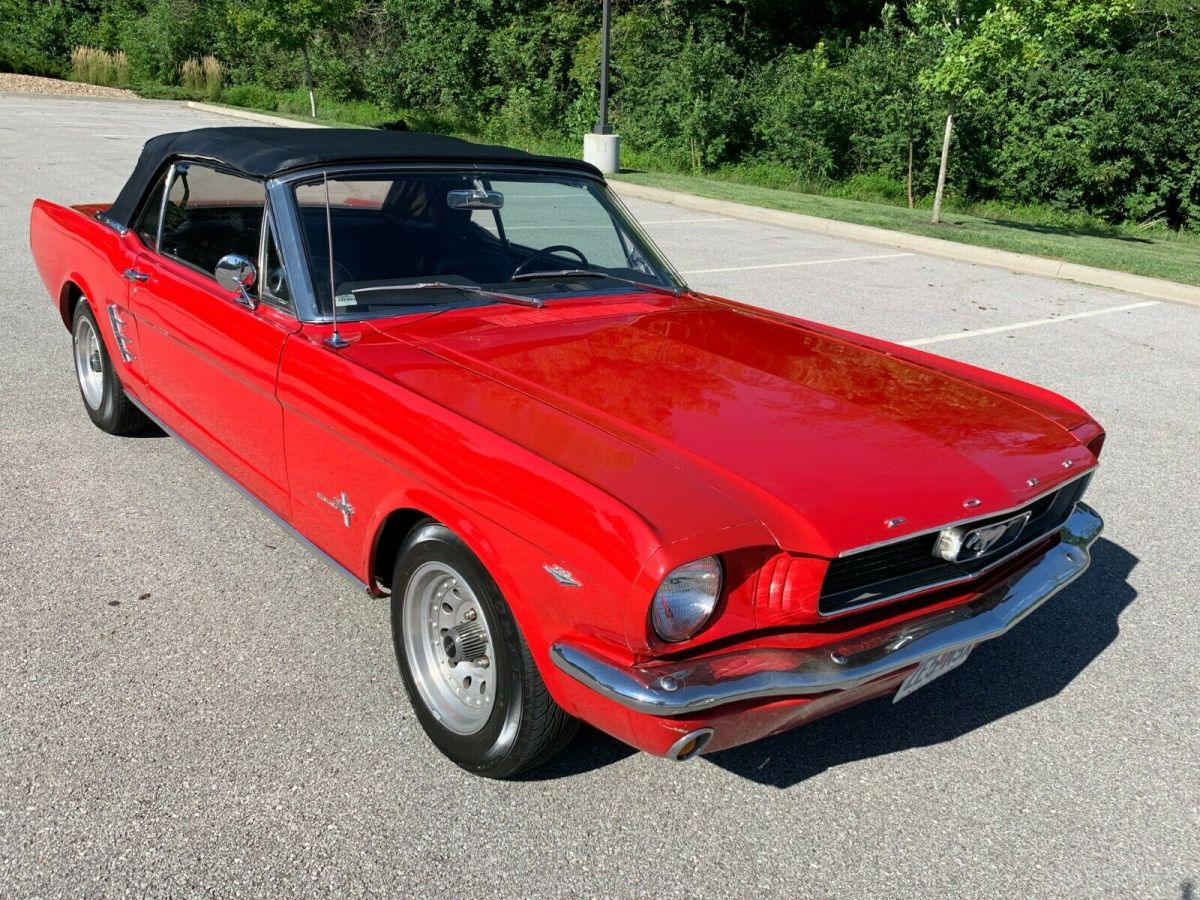 1966 Yellow Ford Mustang Convertible