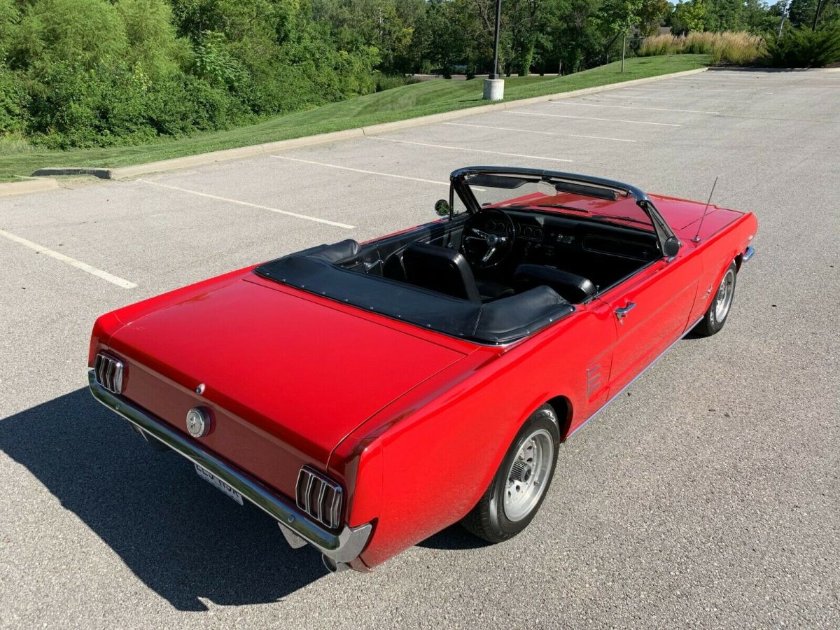 1966 Yellow Ford Mustang Convertible
