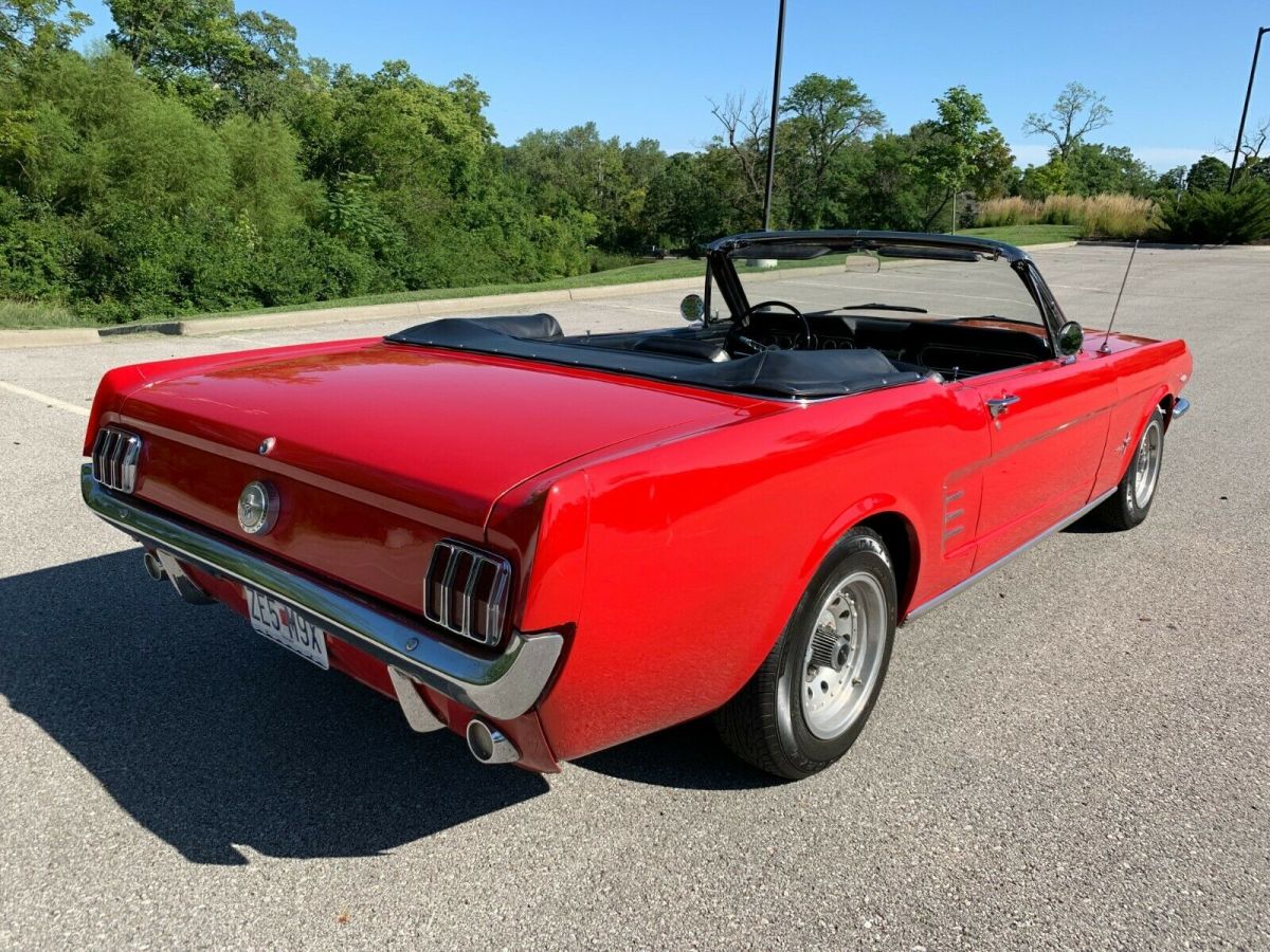 1966 Yellow Ford Mustang Convertible
