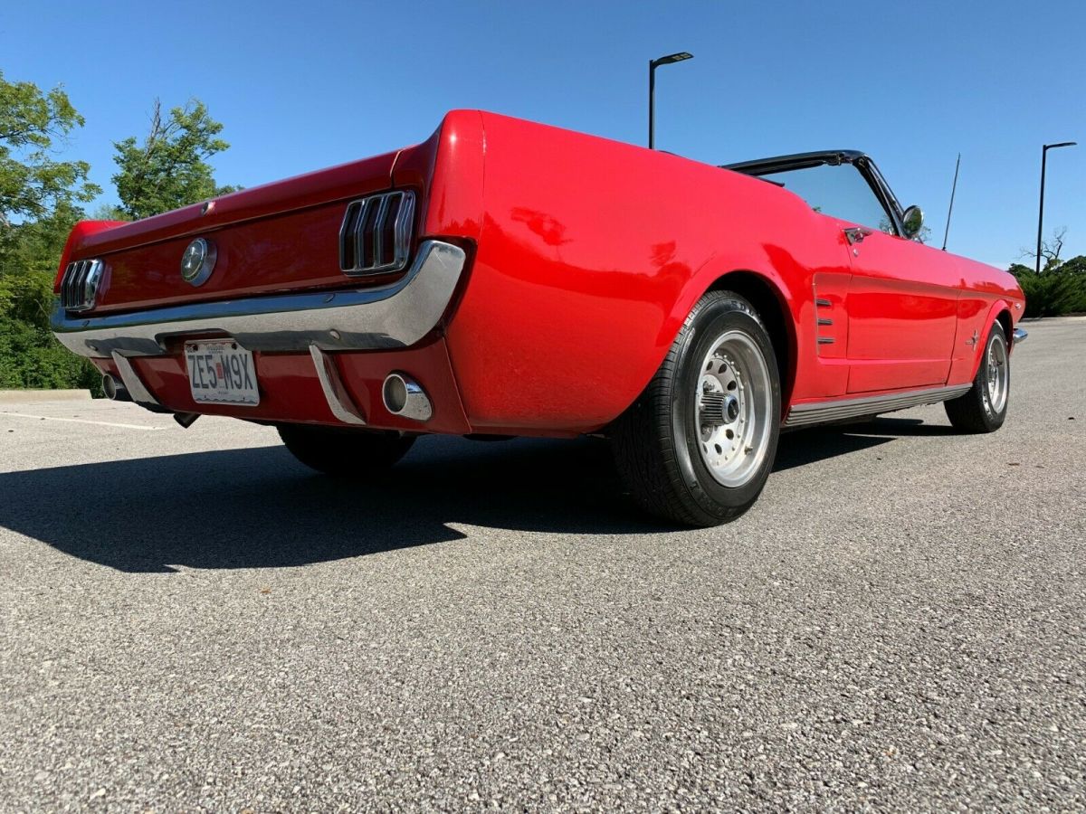 1966 Yellow Ford Mustang Convertible