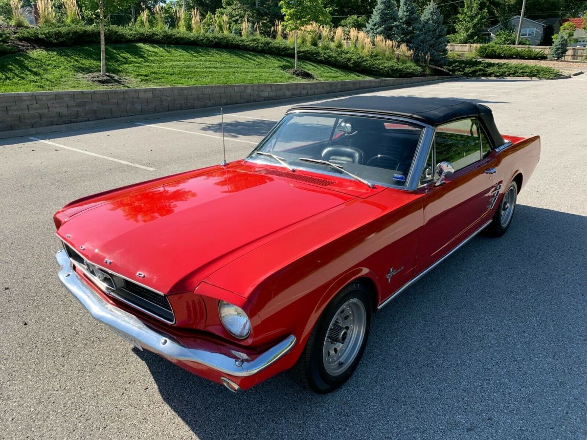 1966 Yellow Ford Mustang Convertible